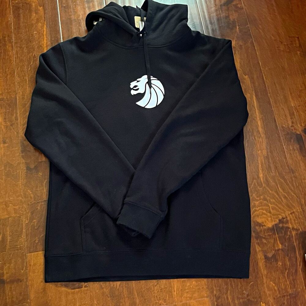 AS Colour Stencil Hoodie Black Sz Medium Pullover Seven Lions Logo